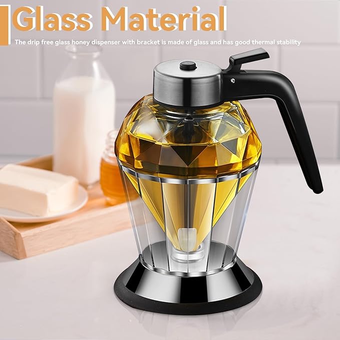 Diamond Shape Oil & Honey Dispenser