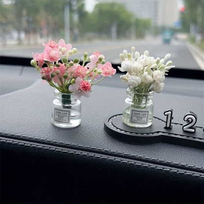 Elegant Resin Flower Vase for car