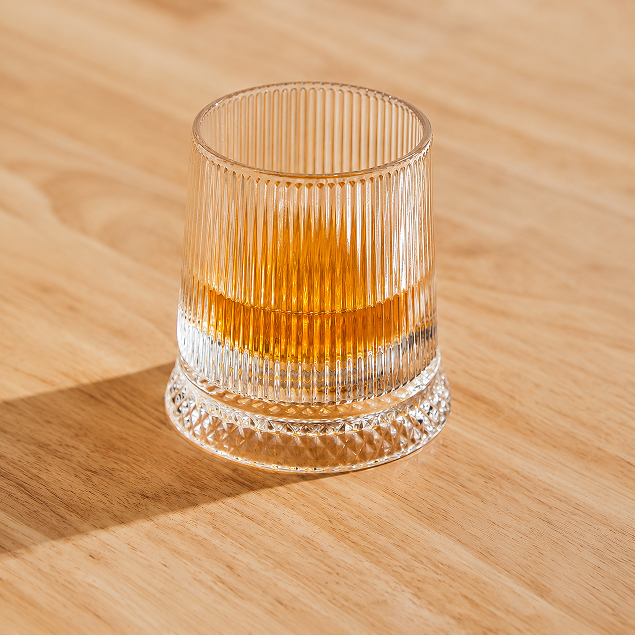 Premium Striped Design Drink Glass