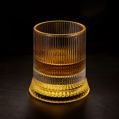 Premium Striped Design Drink Glass