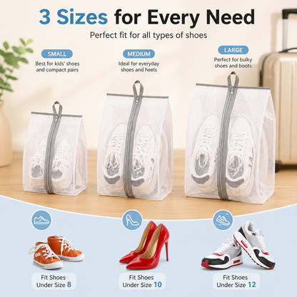 Waterproof Visible Shoe Organizer Bag