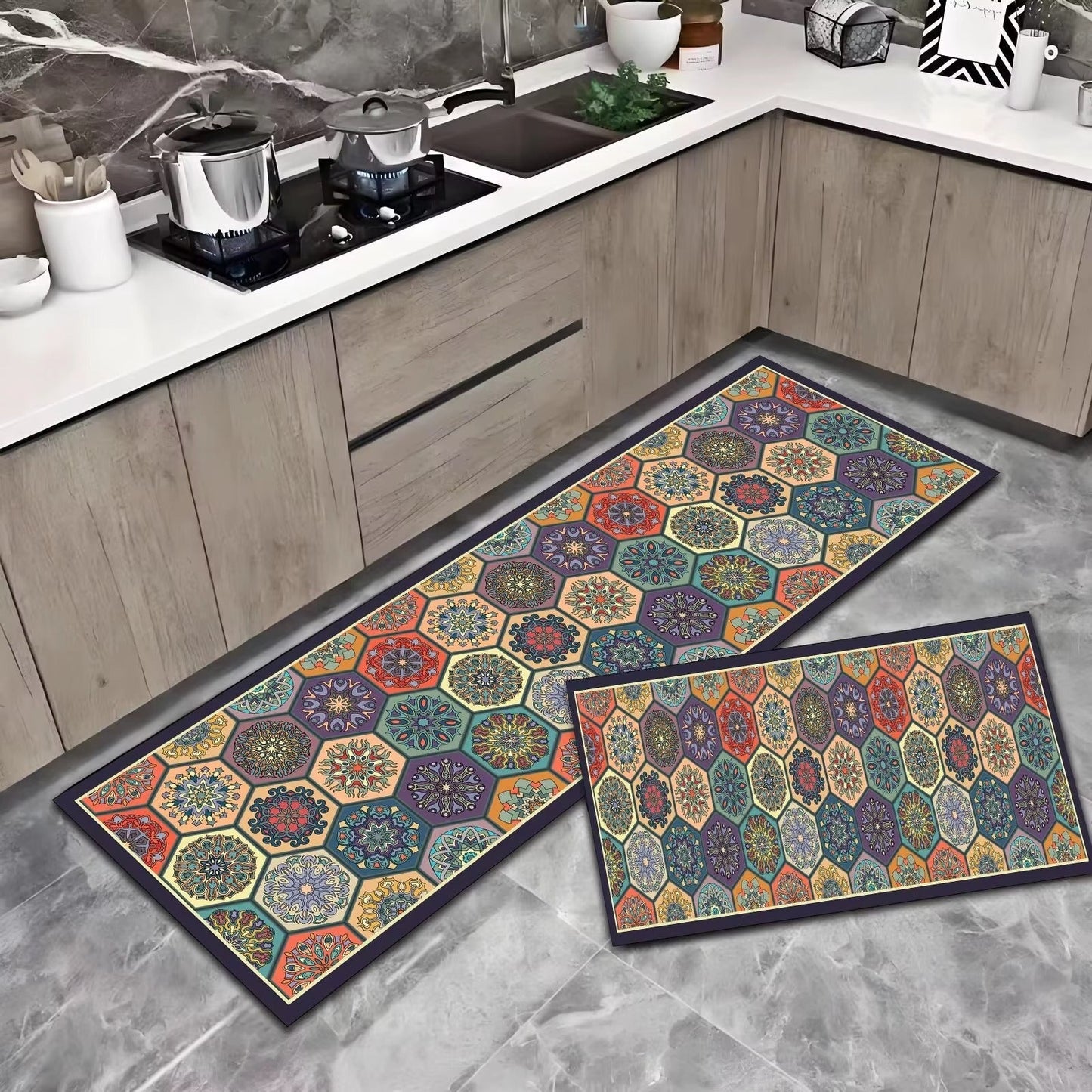 Designer Anti-Slip Kitchen Floor Mat