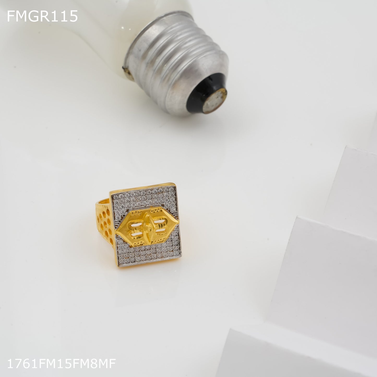1gm Third eye with gold plated for men - FMRI115