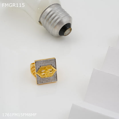 1gm Third eye with gold plated for men - FMRI115