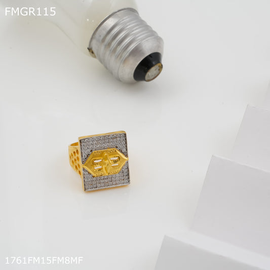 1gm Third eye with gold plated for men - FMRI115