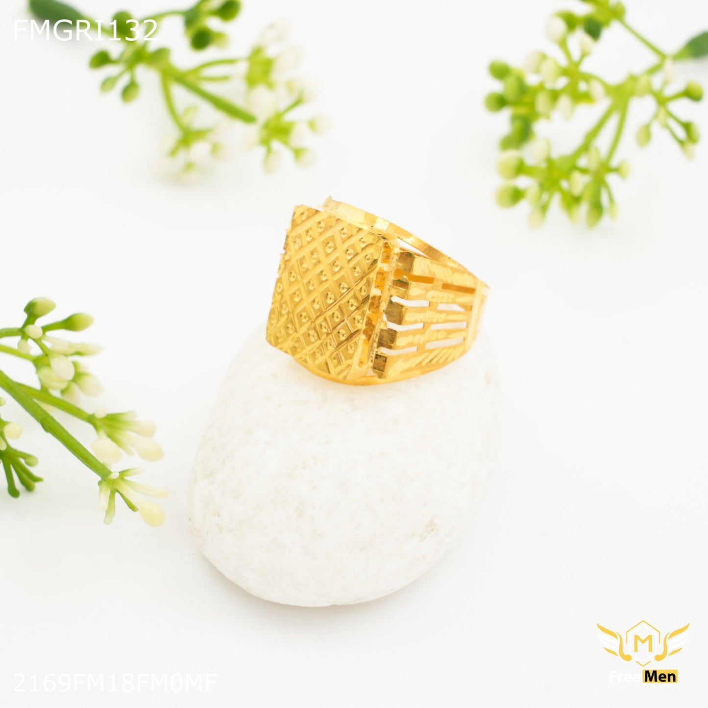 1gm Box Gold plated ring for men - FMGRI132