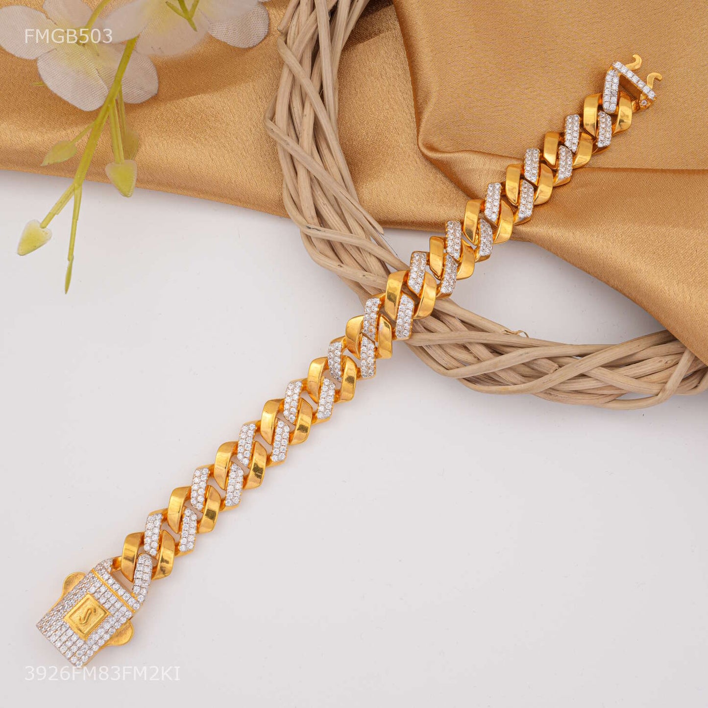 AD Box Ring to Ring Bracelet For Men - FMGB503
