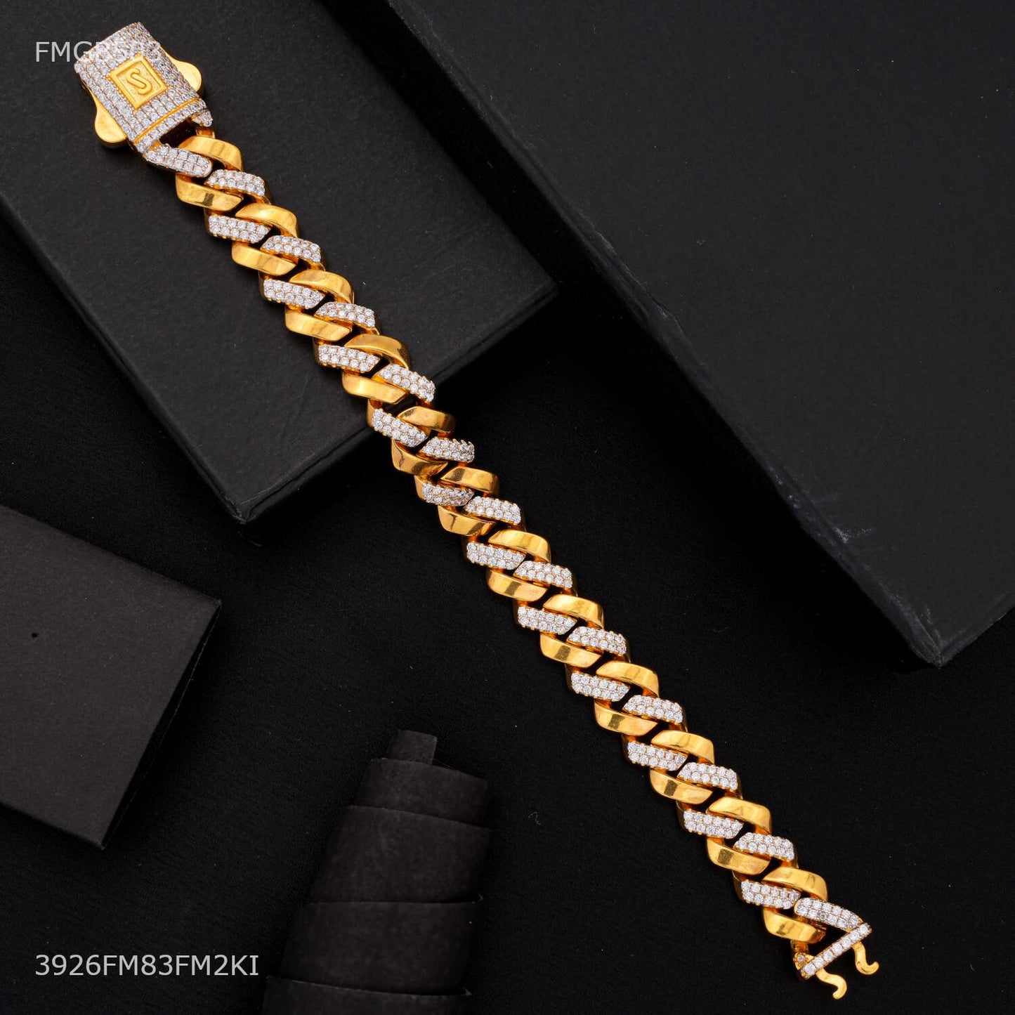 AD Box Ring to Ring Bracelet For Men - FMGB503