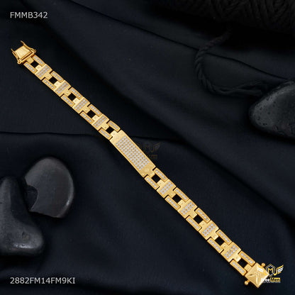 AD Box with Plus symbol Bracelet For Men - FMMB342