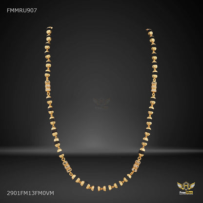 AD Pipe with Golden Ball Rudraksha mala - FMMRU907