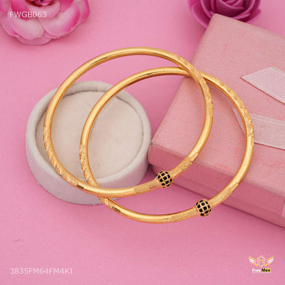 Antique Black Mini Ball Bangles For Women - FWGB063