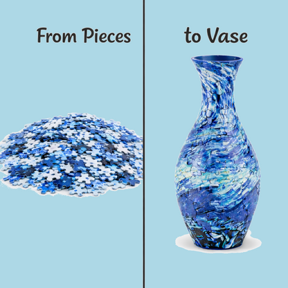 PuzzleCraft Decorative Flower Vase
