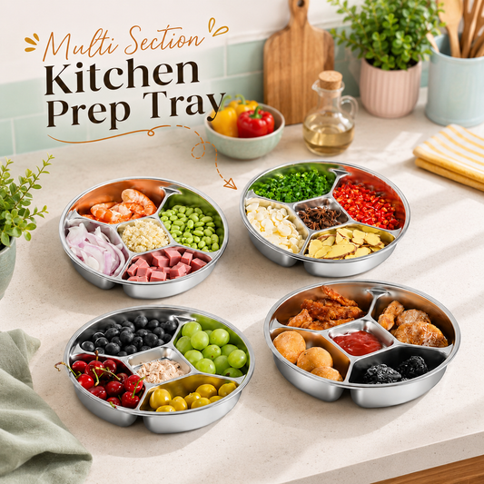 Multi Section Kitchen preparation Tray