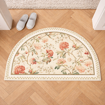 Designer Curved Edge Anti-Skid Floor Mat