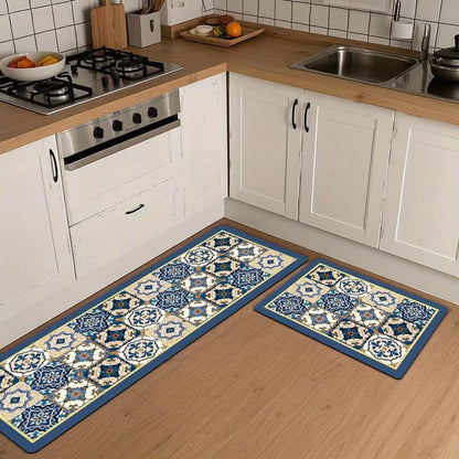 Premium L-Shape Anti-Slip Kitchen Mat