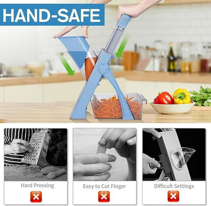 One-Press Vegetable Cutter & Slicer