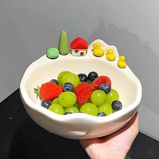 TinyTreats Fruit Bowl With Forks