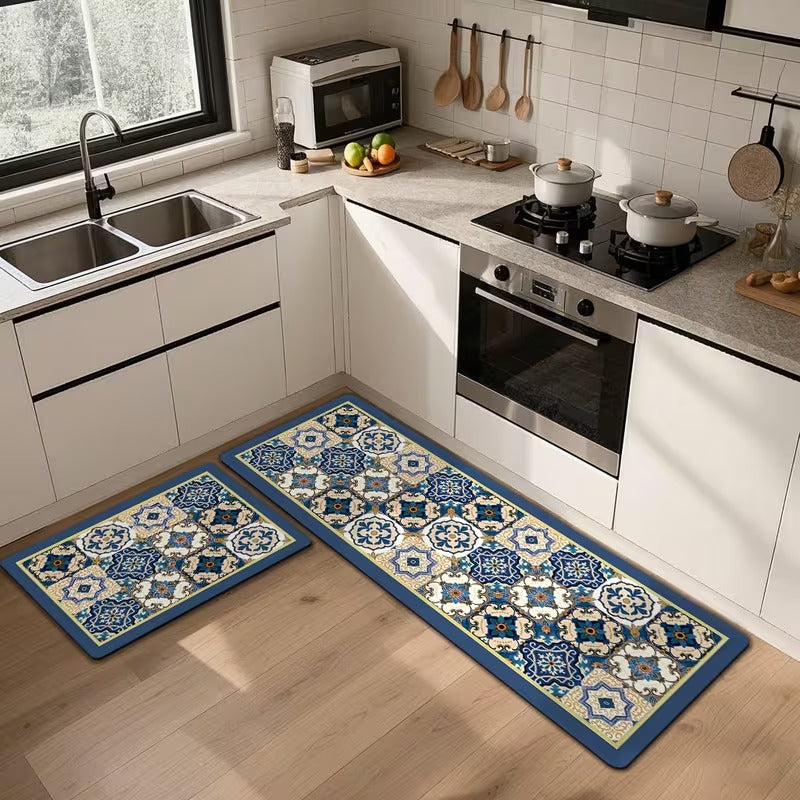 Premium L-Shape Anti-Slip Kitchen Mat