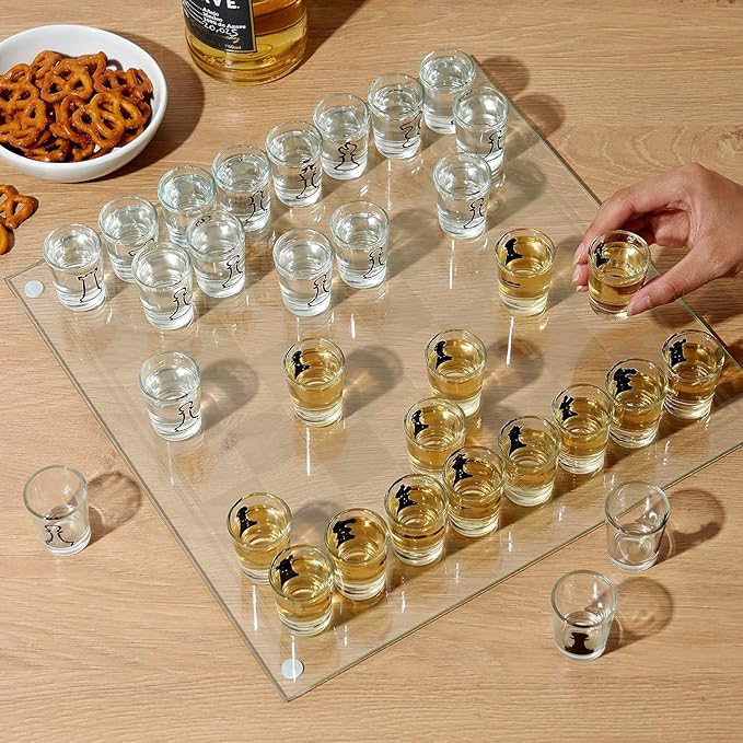 Checkmate Shot Glass Chess Set