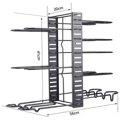 Multi-Layer Pot and Pan Storage Rack