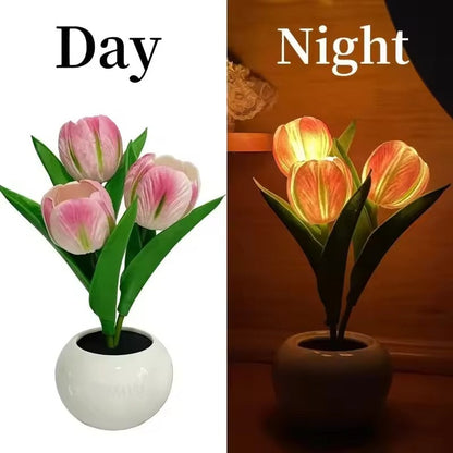 Aesthetic Bloom LED Tulip Lamp